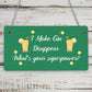 Funny Make Gin Disappear Alcohol Gift Man Cave Home Bar Hanging Plaque Pub Sign