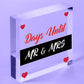 Wedding Countdown Days Until Mr & Mrs Wooden Plaque Chalkboard Engagement Gift