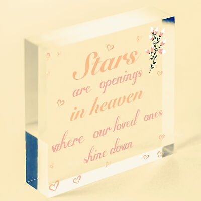 Bereavement Gift Mum Dad Nan Grandad In Memory Memorial Plaque Special Keepsake