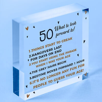 50th Birthday Gift Present 50 Birthday Gift For Men Women Funny Fifty Decoration