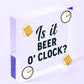 Beer Signs Beer O'Clock Hanging Garden Shed Sign Wall Pub Bar Plaque Friend Gift