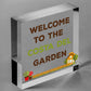 Welcome Sign Garden Signs And Plaques For Outdoor Funny Shed Sign Family Gift