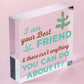 Best Friend Wood Sign FRIENDSHIP GIFT Birthday Christmas Thank You Keepsake