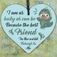 Best Friend Heart Friendship Friend Christmas Birthday Present Wood Plaque Gifts