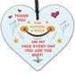 Special Thank You Gift For Carer Volunteer Teacher Friend Wood Heart Gift