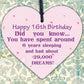 16th 17th 18th 19th 20th 21st Birthday Gift For Son Daughter Adult Birthday Card