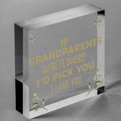 Cute Gift For Nan Grandad Grandparent Plaque Keepsake Gift From Grandchildren