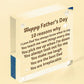 Reasons Why I Love Dad Wooden Heart Fathers Day Gift From Daughter Son Keepsake