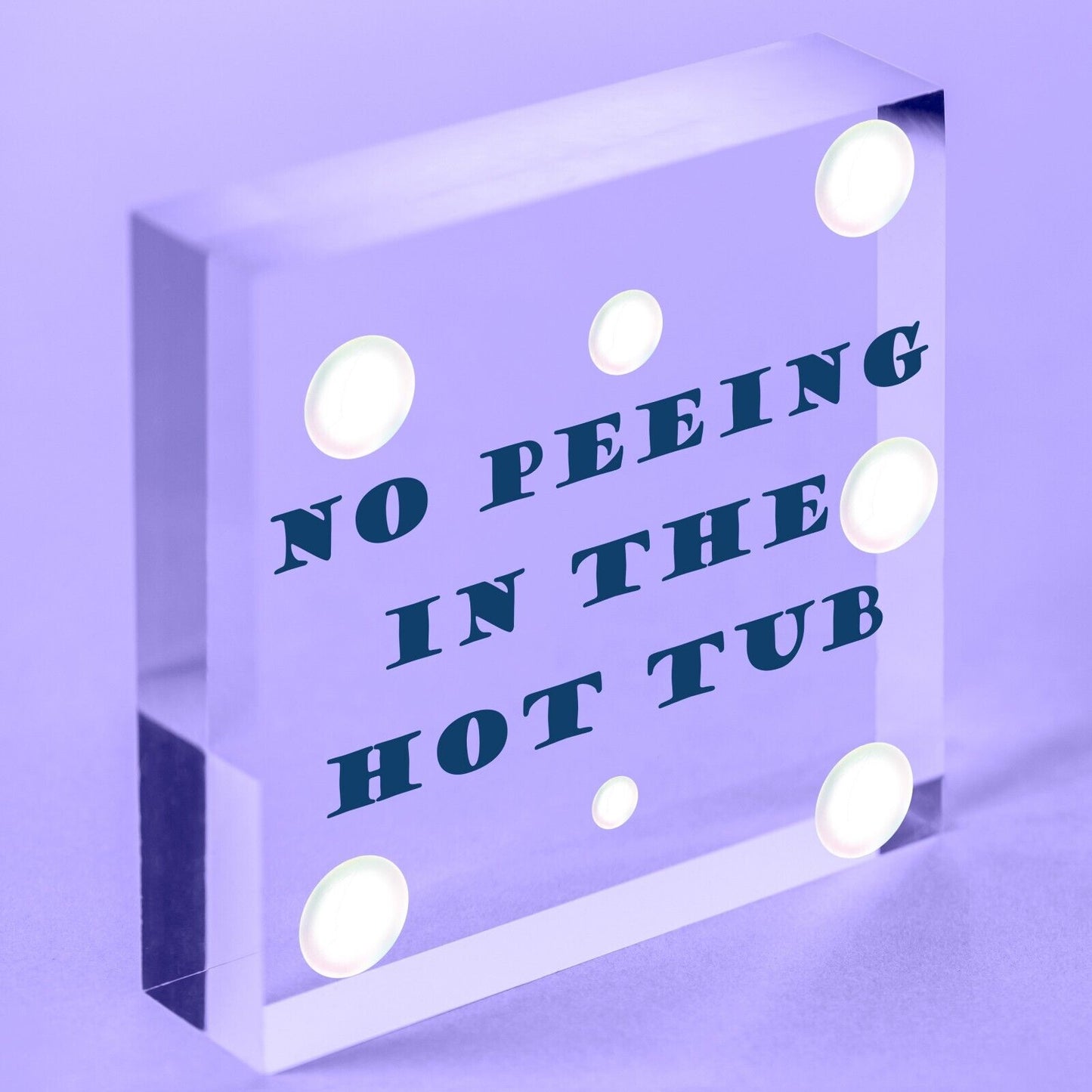 Funny Hot Tub Sign No Peeing Sign Hot Tub Accessories Hanging Garden Sign