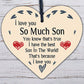 Son Card Birthday Christmas Wooden Heart Son Gifts From Mum Dad Keepsake Gift