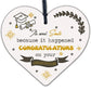 Congratulations On Your Graduation Wood Heart Gift Keepsake Graduate Degree Exam