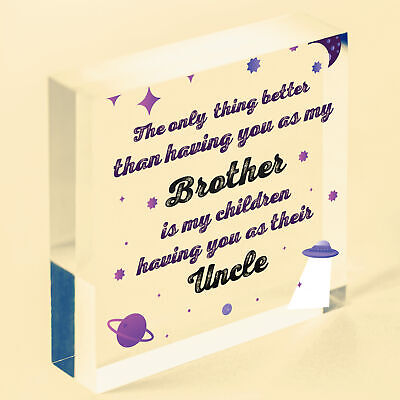 Best Uncle Gifts For Birthday Christmas Present Brother Plaque Niece Nephew Gift