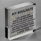 Soulmate Gifts For Him Her Plaque Anniversary Gift Wife Husband Boy Girl Friend