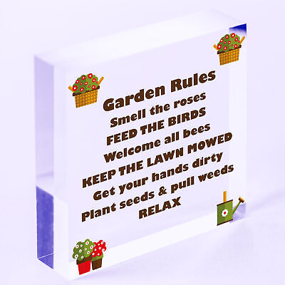 Garden Sign Outdoor Novelty Plaque SummerHouse Sign Garden Shed Friendship Gift