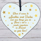 Birthday Christmas Gift For Auntie Uncle Engraved Heart Thank You Gift Family