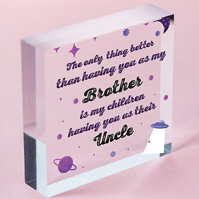 Best Uncle Gifts For Birthday Christmas Present Brother Plaque Niece Nephew Gift