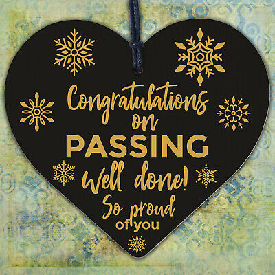 Congratulations You PASSED Wood Heart University Colleague Exam Graduation Gift