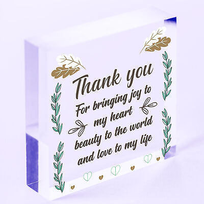 Thank You Gift Wedding Anniversary Wood Heart Gift For Her Husband Wife Friend