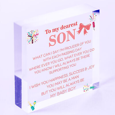 Son Gifts From Dad 18th 21st Birthday Gift Card Son Gift From Mum Gift For Him