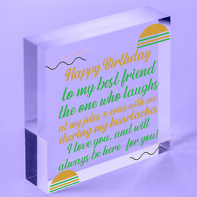 Birthday Friend Gifts Heart Special Friendship Plaque Card Best Friend Present