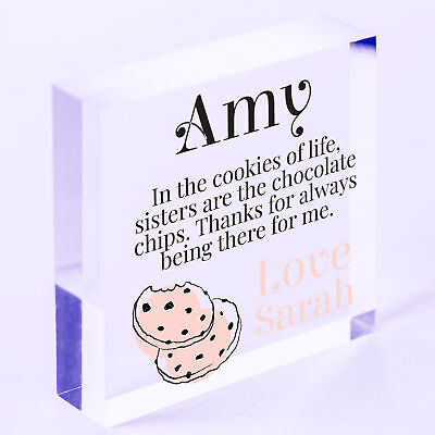 Sister Gifts Personalised Birthday Christmas Gift For Sister Wedding Her Women