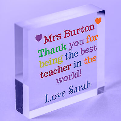 Personalised Teacher Assistant Puzzle Piece Thank You Gifts For Teacher Keepsake