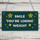 Losing Weight Novelty Bathroom Toilet WC Door Wall Sign Cafe Pub Office Plaque