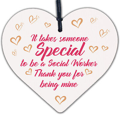 Social Worker Gift Card Thank You Gift Heart Novelty Birthday Christmas Keepsake