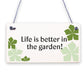 Outdoor Garden Sign SummerHouse Garden Shed Plaque Gardening Gift For Mum Nan