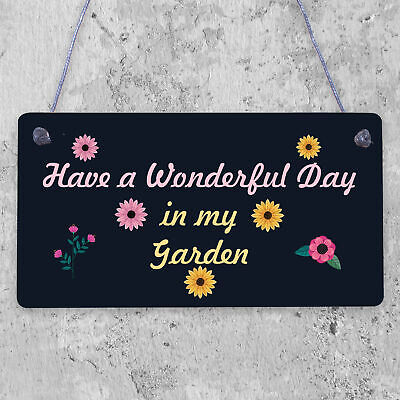 Wall Door Gate Garden Sign Hanging Garden Shed Summer House Plaque Friend Gift