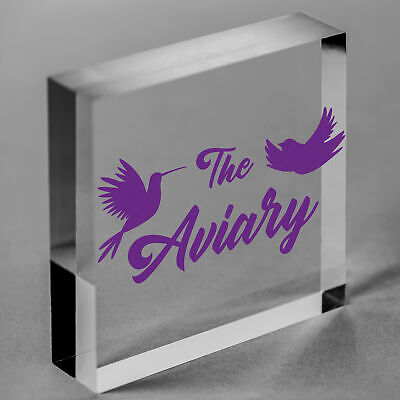 The Aviary Bird Aviary Sign Bird Accessories For Cage Garden Plaque Gift For Nan