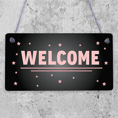 Welcome Hanging Sign For Your Home Novelty Home Bar New Home Decor Gifts