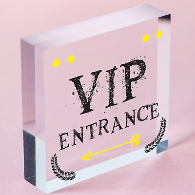 VIP ENTRANCE Party Awards Night Bar Plaque Party Decoration Gift Man Cave Sign