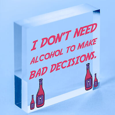 Funny Alcohol Home Bar Sign Novelty Bar Accessories Man Cave Gifts For Him Men