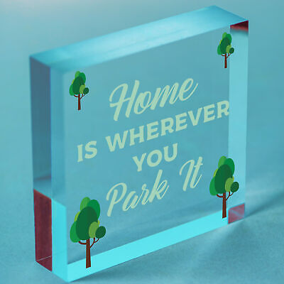 Caravan Home Novelty Camping Camper Plaque Sign Motorhome Gift Hanging Sign