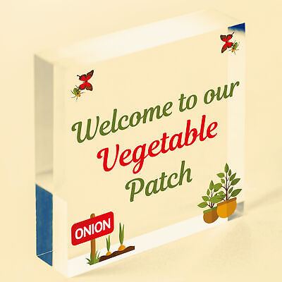 Vegetable Veggie Patch Welcome Garden Signs Allotment Garden Shed Plaques