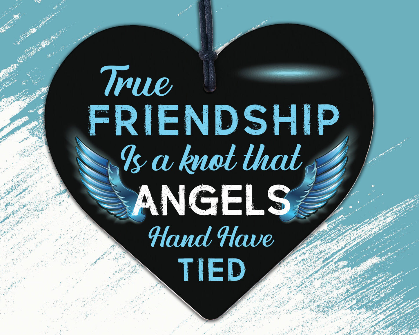 True Friendship Knot Angels Best Friend Gifts Hanging Plaque Friends Home Sign