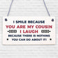 Birthday Gifts For Cousins Hanging Family Plaque Funny Thank You Gift Keepsake