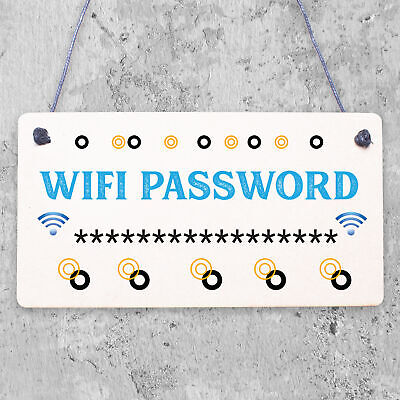 Wifi Password Chalkboard New Home Friend Gift Hanging Plaque House Warming Sign