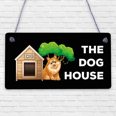 Funny Man Cave Sign THE DOG HOUSE Garage Pub Bar Sign Gift For Men Dad