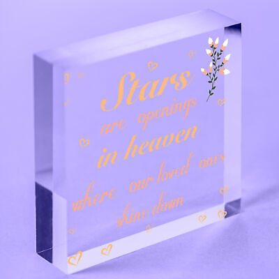 Bereavement Gift Mum Dad Nan Grandad In Memory Memorial Plaque Special Keepsake