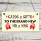 Cards & Gifts New Mr & Mrs Wedding Post Box Gift Table Decoration Plaque Sign