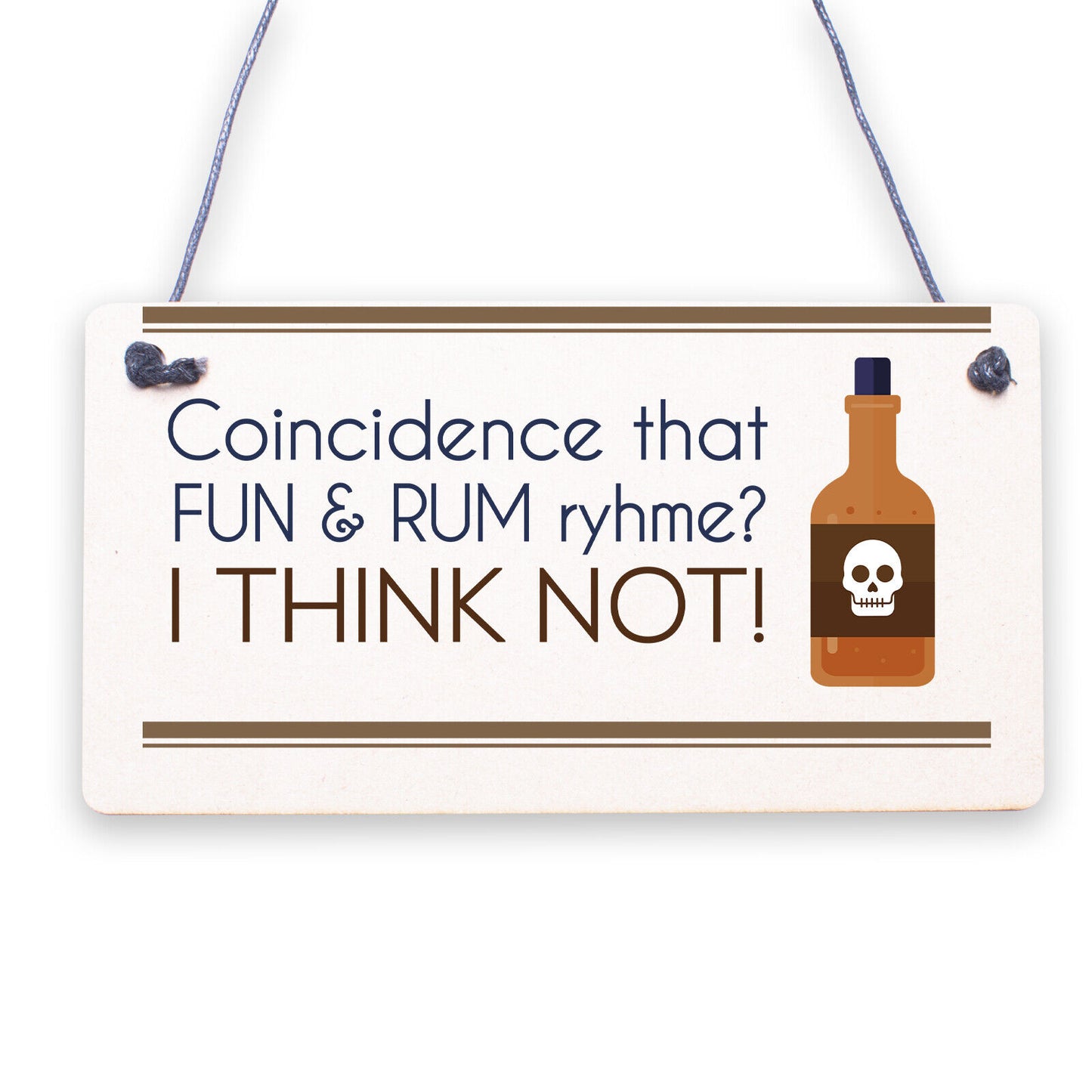 Havin Rum Funny Alcohol Man Cave Home Bar Pub Hanging Plaque Friend Gift Sign