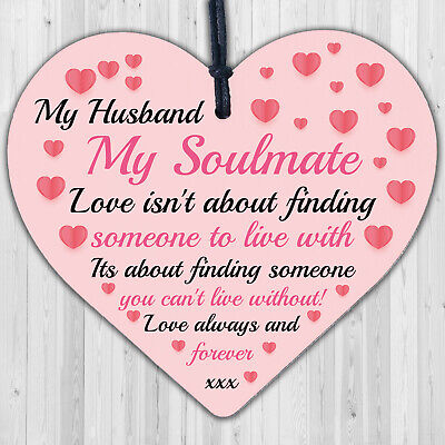 Soulmate Gift For Husband Heart Anniversary Gift For Husband Love Gift For Him