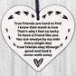 True Friend Wood Heart Plaque Friendship Sign Gift For Best Friend Birthday Xmas