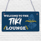 The Tiki Lounge Novelty Home Bar Sign Hanging Garden Bar Decor Tropical Signs