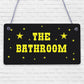 Bathroom Contemporary Plastic Decorative Hanging Plaque Wall Door Toilet Sign