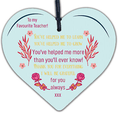 Teacher Gifts Poem Special Thank You Gift For Nursery Teacher Assistant Heart