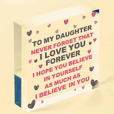 Special Gift For Daughter Wood Heart Birthday Gift Novelty Gift For Daughter