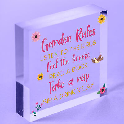 Garden Plaque Hanging Summer House Garden Shed Gifts For Mum Nan Nanny